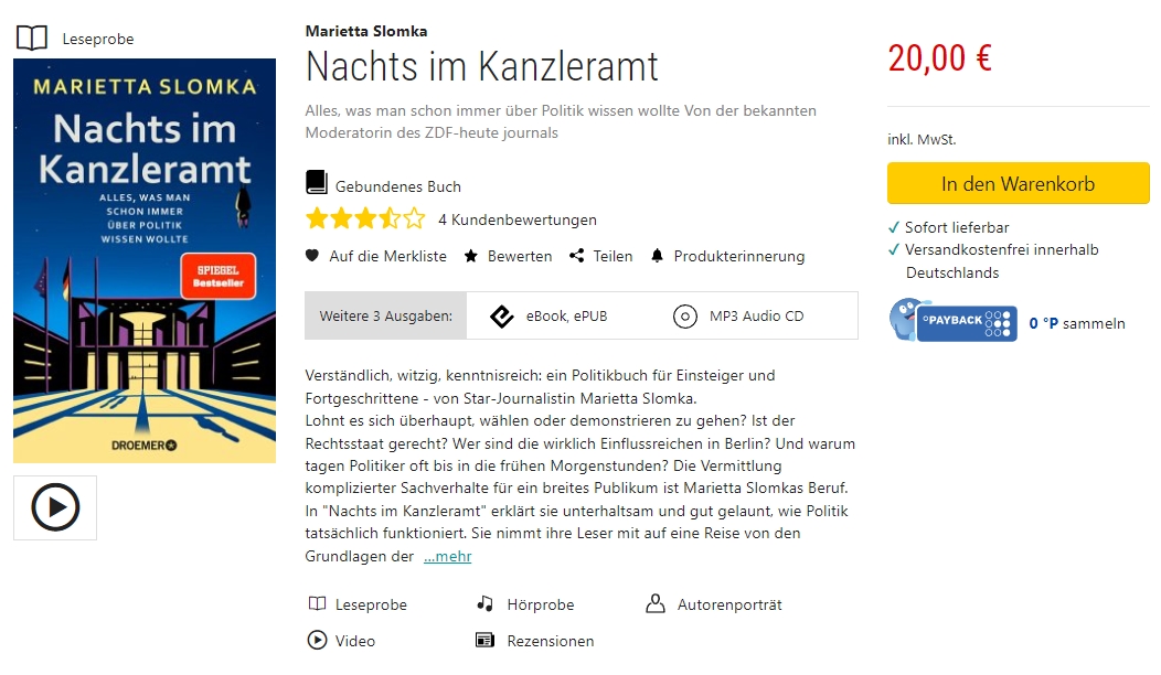 Nachts im Kanzleramt