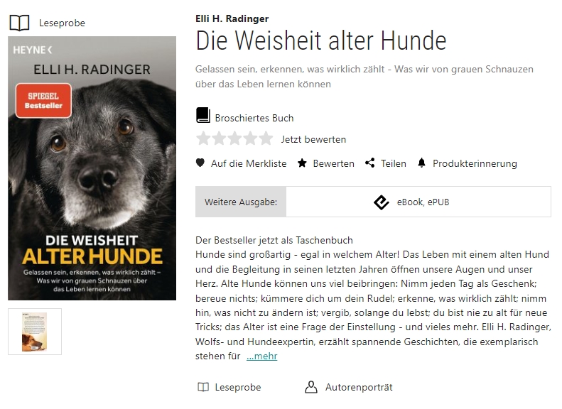 Weisheit alter Hunde