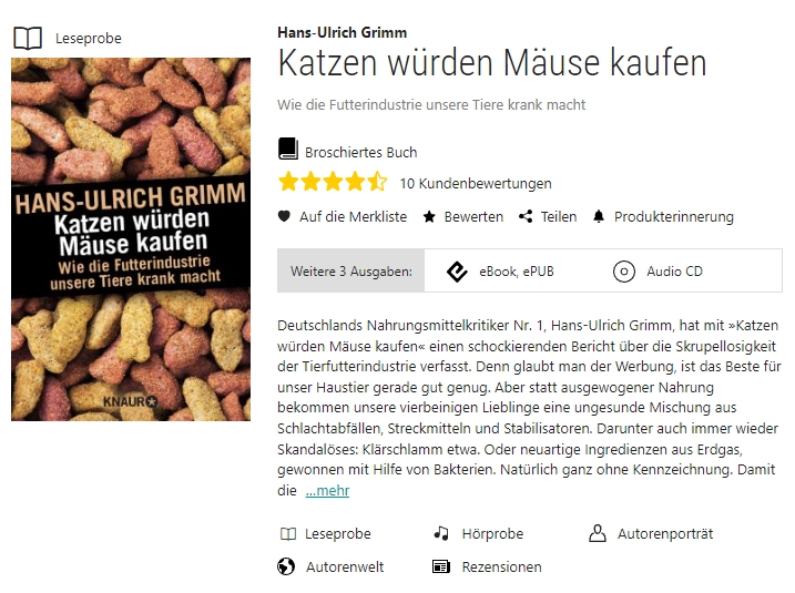 Katzen würden Mäuse kaufen