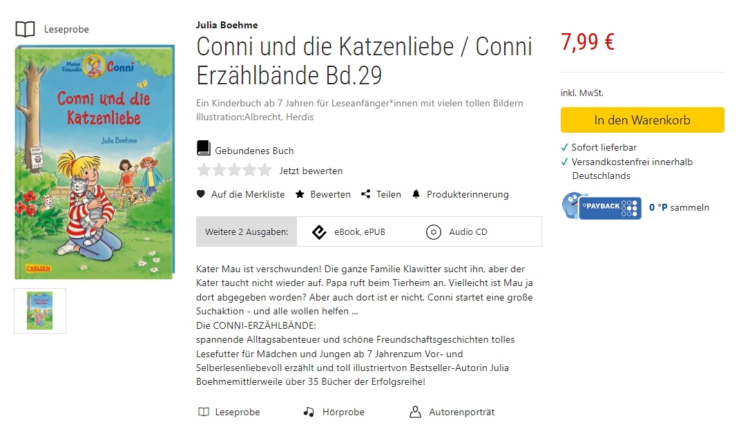 Conni und die Katzenliebe