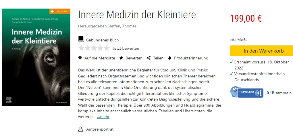 Innere Medizin für Kleintiere