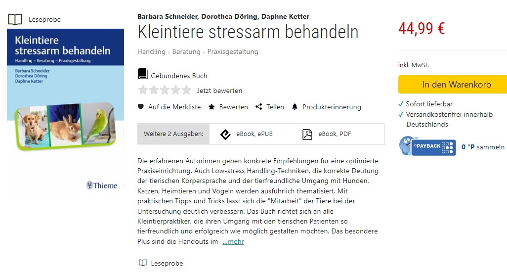 Kleintiere streefrei behandeln