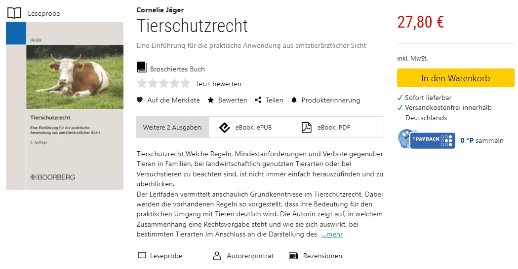 Tierschutzrecht amtstierarzt