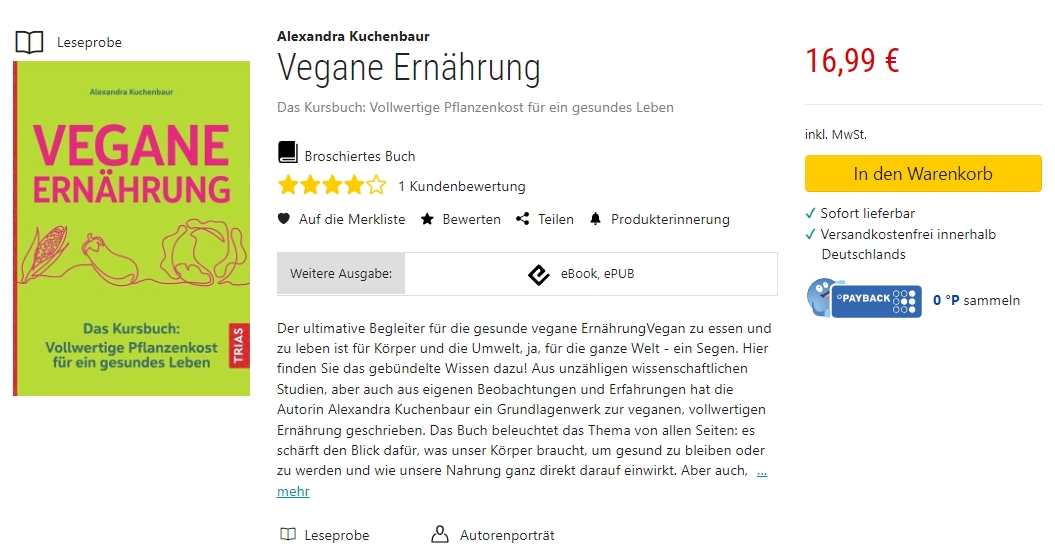 Vegane Ernährung   Kurs