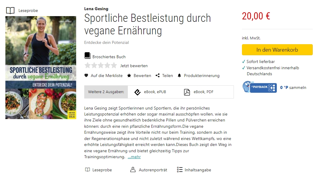 Vegane Ernährung Sportliche Bestleistung