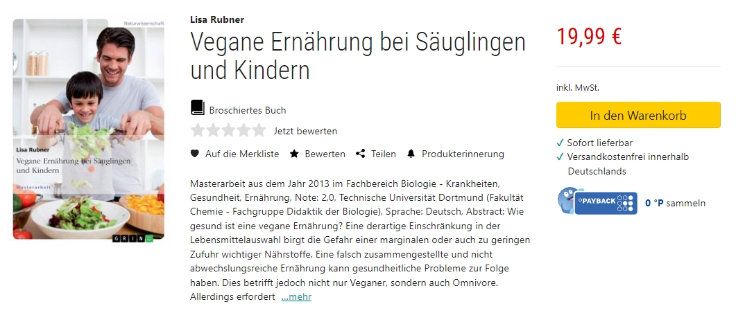 Vegane Ernährung Säuglinge