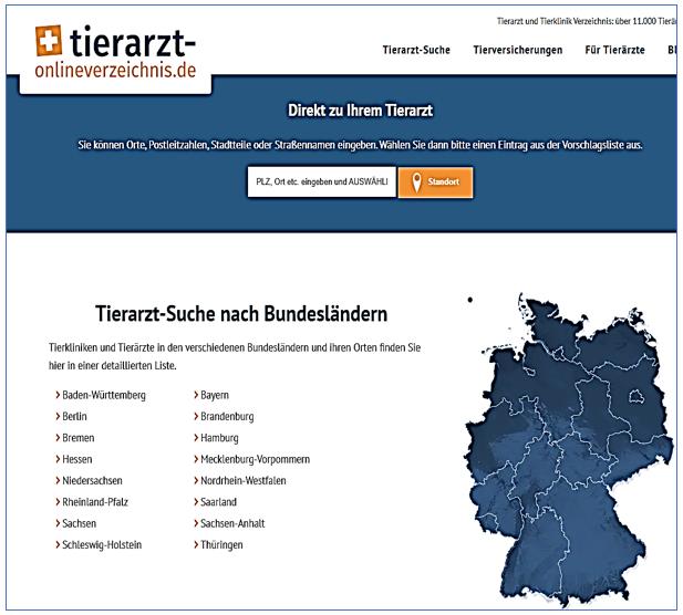 Tierarztsuche